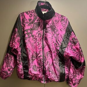 Vintage 90s Tracksuit Jacket purple and black